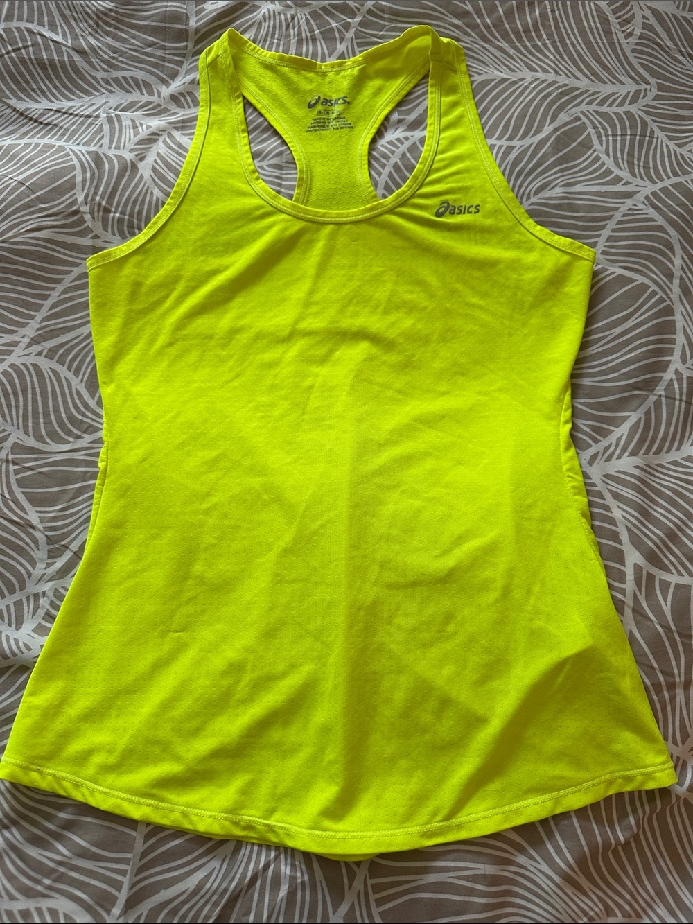Asics High-Visibility Neon Yellow Racerback Tank